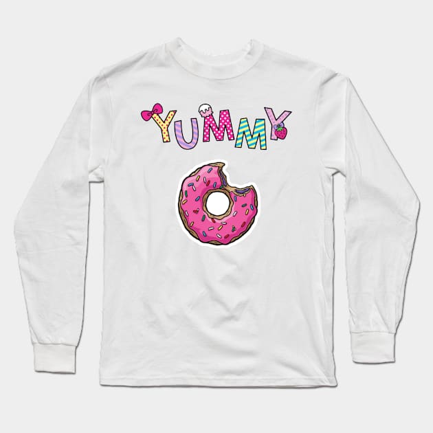 Doughnut Long Sleeve T-Shirt by Byreem